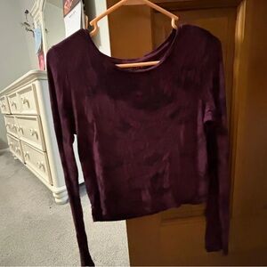 American Eagle Crop Top, size medium, purple